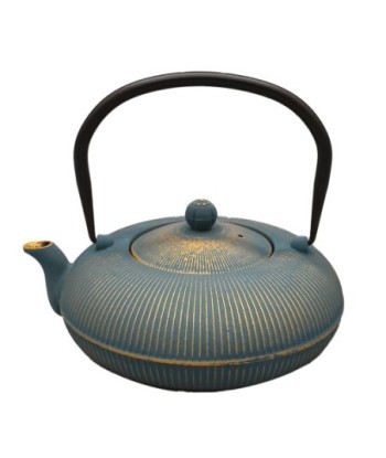 Tetera de Hierro Colado 1,2l - Diseño Azul Vintage para Cocina