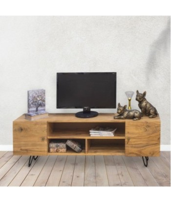 Mueble TV Bohemio de Madera de Acacia para Salón y Dormitorio