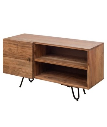 Mueble TV Bohemio de Madera de Acacia - Organizador para Salón con Estilo Único - Decoración de Hogar Moderna