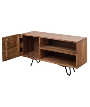 Mueble TV Bohemio de Madera de Acacia - Organizador para Salón con Estilo Único - Decoración de Hogar Moderna