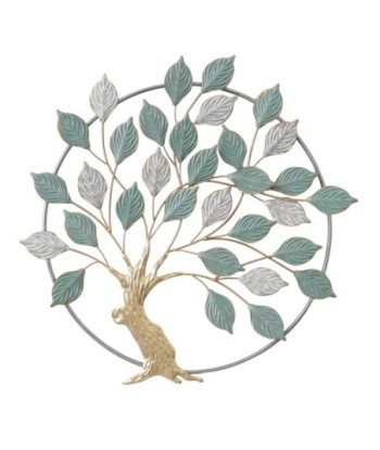 Adorno Pared Arbol Metal Decorativo Jardín Moderno