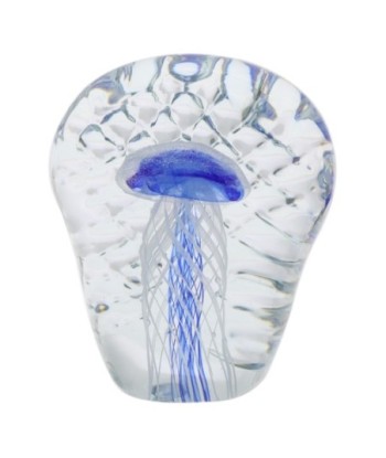 Pisapapel Medusa Azul Cristal Decorativo Oficina Hogar Regalo