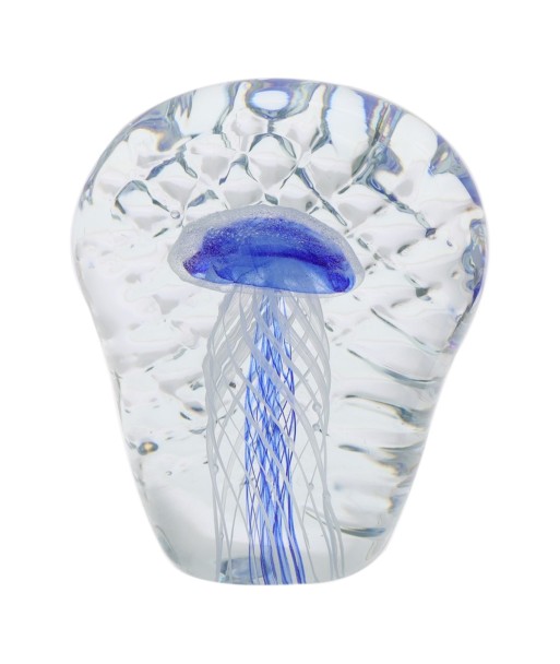 Pisapapel Medusa Azul Cristal Decorativo Oficina Hogar Regalo