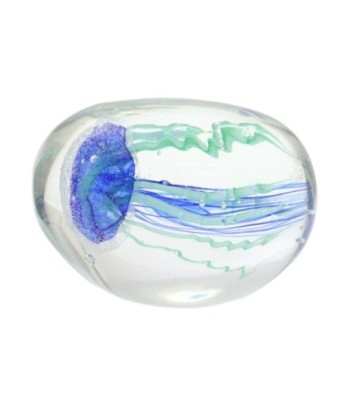 Pisapapel Medusa Azul Cristal Decorativo para Oficina y Hogar