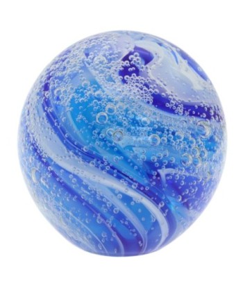 Pisapapel de Cristal Azul para Decoración de Oficina y Hogar