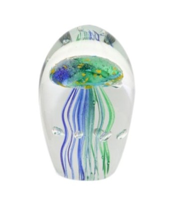 Pisapapel Medusa Cristal Verde Decorativo Oficina Hogar Regalo