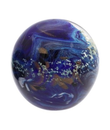 Pisapapel de Cristal Azul de 9 cm - Accesorio de Oficina Elegante y Funcional para Decorar tu Escritorio