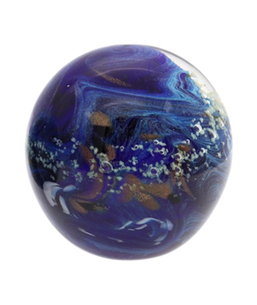 Pisapapel de Cristal Azul de 9 cm - Accesorio de Oficina Elegante y Funcional para Decorar tu Escritorio