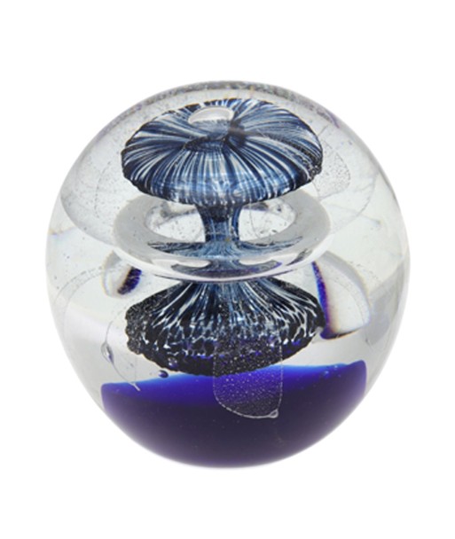 Pisapapel de Cristal Azul para Decoración de Oficina y Escritorio