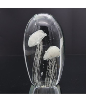 Pisapapel Medusa Cristal Transparente 7cm - Regalo Original Oficina Escritorio Decoración Náutica