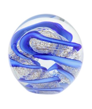 Pisapapel de Cristal Azul para Decoración de Oficina y Hogar