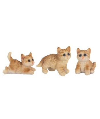 Figura de Gato 3 Diferentes Poses de Resina para Decoración del Hogar