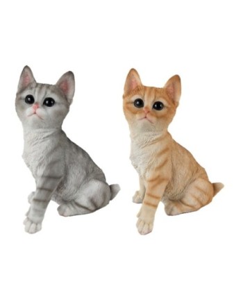Figura de Gato Bohemio Decorativa en Resina para Estilo Único de Hogar, Adorno de Mascota para Amantes de los