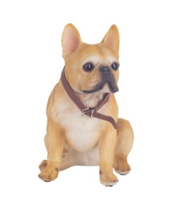 Figura de Perro Bohemio de Resina Marrón 42 cm x 30 cm x 39 cm