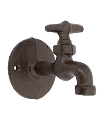 Percha Grifo Decorativa de Hierro Colado para Pared, Estilo Rústico, Ideal para Jardín y Decoración del Hogar