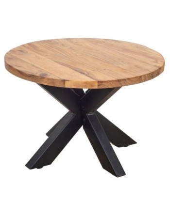 Conjunto de 2 Mesas Auxiliares Bohemias de Madera de Acacia
