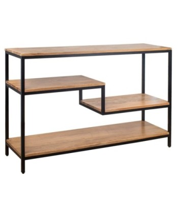 Mueble consola de madera de acacia estilo bohemio para decoración del hogar