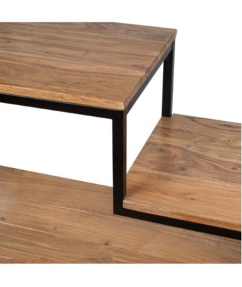 Mueble consola de madera de acacia estilo bohemio para decoración del hogar