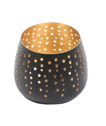 Portavelas de metal dorado contemporáneo para decorar tu hogar