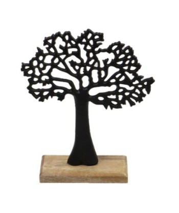 Arbol grande de aluminio negro para decoración hogar y oficina