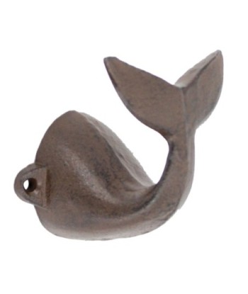 Percha Cola Ballena Rústica para Decoración de Pared  Perchero de Hierro Colado Ideal para Jardín y Hogar