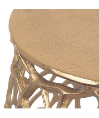 Taburete Dorado Aluminio Moderno Decorativo para Hogar y Oficina
