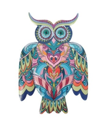 ORIGEN Home Decor Buho Jardin | Figura de Búho Gris - 23x16x1cm