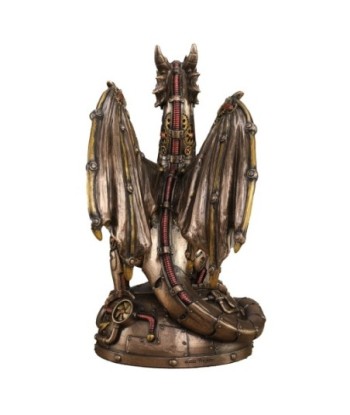 ORIGEN Home Decor DragóN Engranaje Mec Nico Fantasia Figura Diosa Gris 21x12x17cm