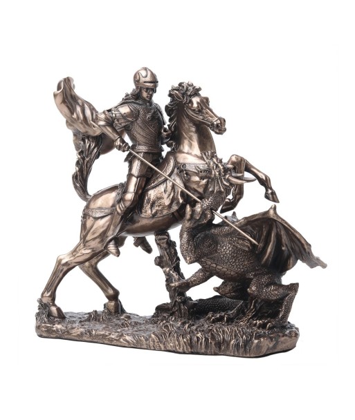 ORIGEN Home Decor San Jorge Bronce Figura Diosa Gris 16x17x9cm