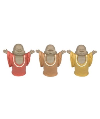Buda Maitreya Dorado Resina 27,5 cm Figura Oriental Decoración Hogar