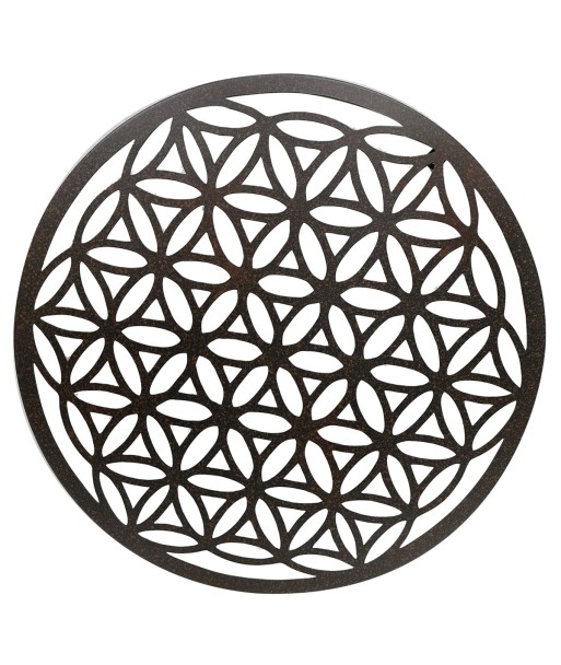 ORIGEN Home Decor Adorno Apliques Metal Gris Redondo - 50x50x2cm