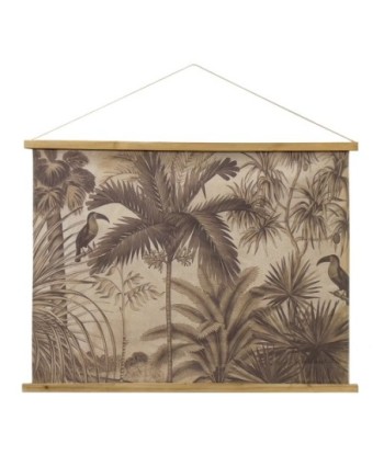 ORIGEN Home Decor Lienzo Enrollable Tropical Cuadros Gris Rectangular 75x100x2cm