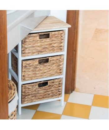 Cajonero 3 cajones de madera - Organizador auxiliar para hogar u oficina