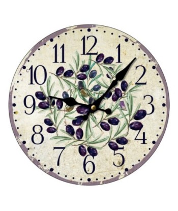 Reloj Aceitunas Decorativo de Pared para Cocina, Diseño Exclusivo, Perfecto para Amantes de la Gastronomía y