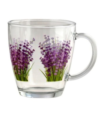 ORIGEN Home Decor Vaso 2U Utensilios | Vaso Lila - 10x12x9cm Cristal Vidrio