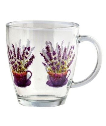 ORIGEN Home Decor Vaso 2U Utensilios | Vaso Lila - 10x12x9cm Cristal Vidrio