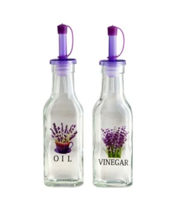 ORIGEN Home Decor Aceitera 2U Utensilios | Aceitera Transparente - 20x5x5cm
