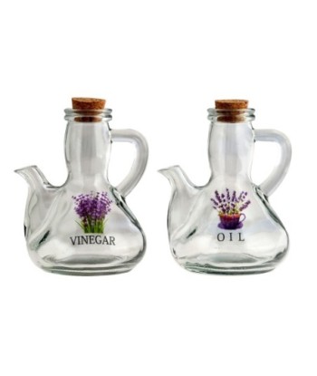 ORIGEN Home Decor Aceitera 2U Utensilios | Aceitera Transparente - 15x11x11cm