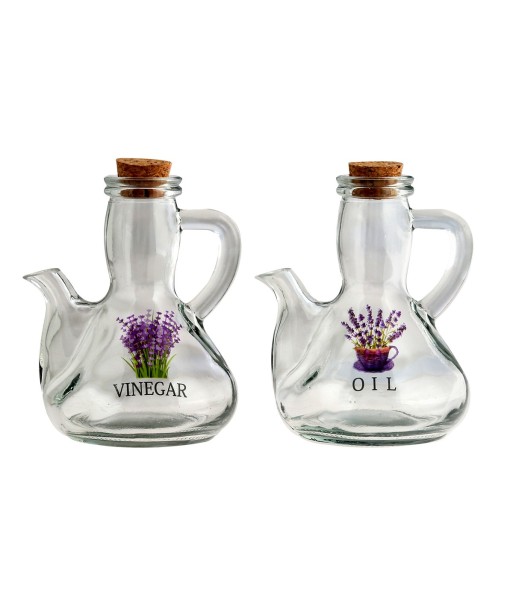 ORIGEN Home Decor Aceitera 2U Utensilios | Aceitera Transparente - 15x11x11cm