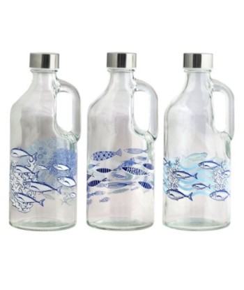 ORIGEN Home Decor Jarra Con Tapon 3U Utensilios | Jarra Transparente - 25x10x10cm