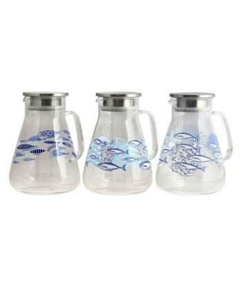 ORIGEN Home Decor Jarra 3U Utensilios | Jarra Transparente - 20x17x14cm para Cocina y Comedor