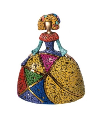 ORIGEN Home Decor Menina Varios | Figura de Persona Amarillo - 28x26x14cm