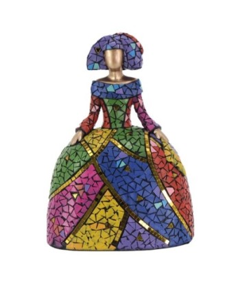 ORIGEN Home Decor Menina Varios | Figura de Persona Azul - 24x18x13cm para Decoración de Interior y Exterior