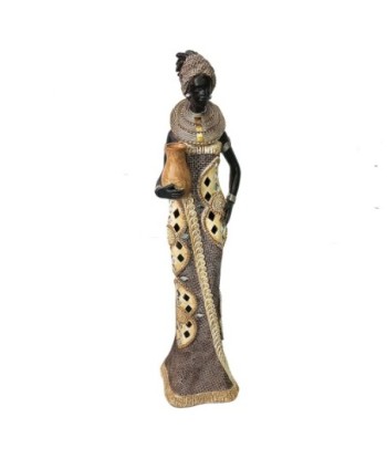 ORIGEN Home Decor Africana Africanas Y Elefantes Beige 36x10x9cm Figura Decorativa de Resina de Alta Calidad