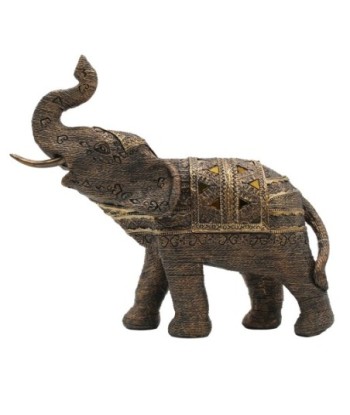 ORIGEN Home Decor Elefante Africanas Y Elefantes Figura de Elefante Gris 27x31x11cm