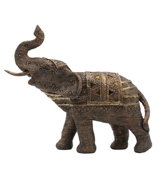ORIGEN Home Decor Elefante Africanas Y Elefantes Figura de Elefante Gris 27x31x11cm