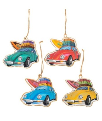Colgante coche decorativo para coche, diseño surf, metal, multicolor