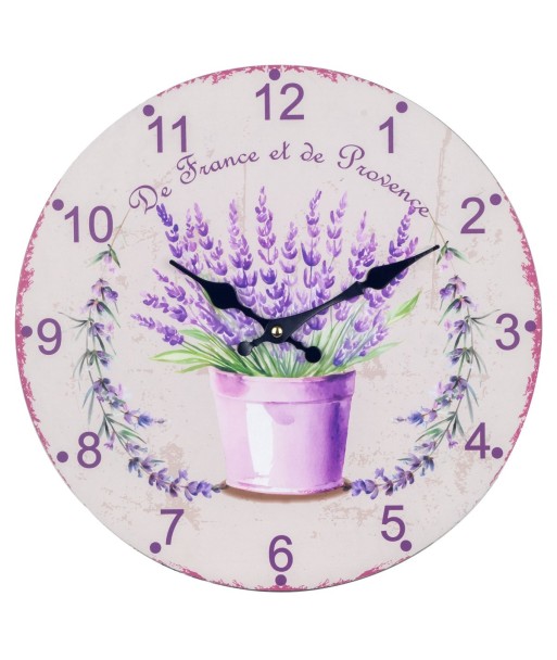 Reloj Lavanda Elegante para Decoración de Pared, Ideal para Hogar, Oficina y Regalos Originales