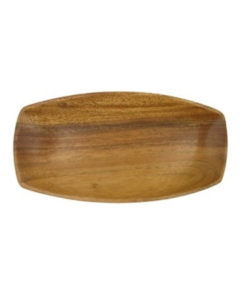 ORIGEN Home Decor Bandeja Canoa Utensilios | Bandeja Marrón Rectangular - 3x26x13cm