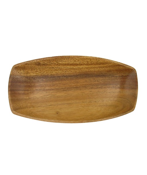 ORIGEN Home Decor Bandeja Canoa Utensilios | Bandeja Marrón Rectangular - 3x26x13cm